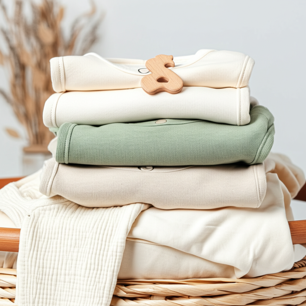 Organic Baby Clothes - Cute baby in organic outfit